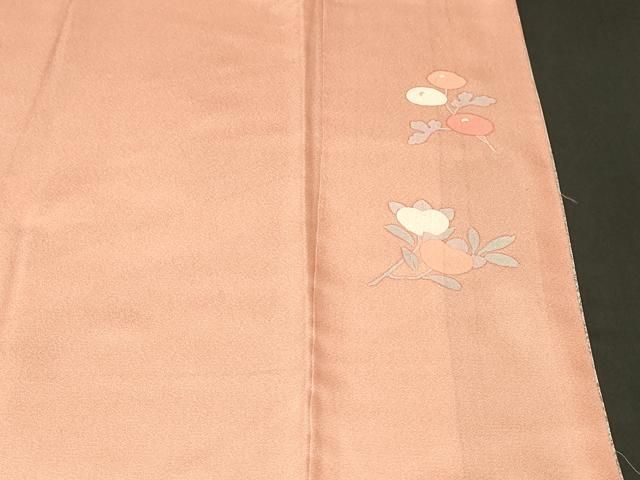 平和屋着物□訪問着 駒刺繍 扇面草花文 暈し染め 金彩 正絹 逸品