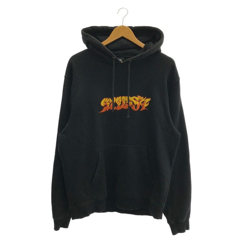 【中古】STUSSY FLAMES 刺繍スウェットパーカー L ブラック 118394 ステューシー[66] 10,876円