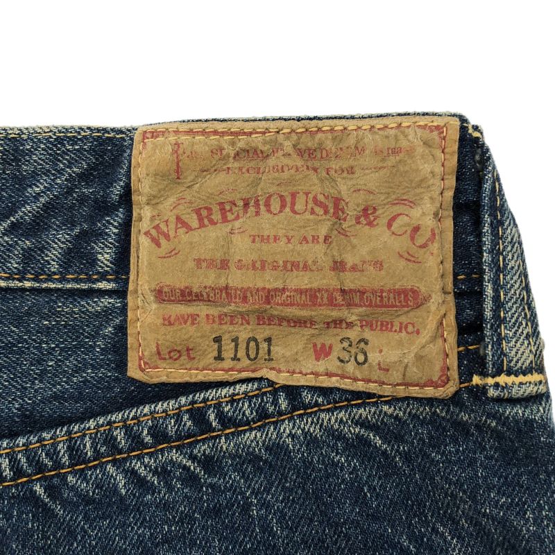 中古】WAREHOUSE ウエアハウス デニム Lot1101 W36 裾上げ有[66