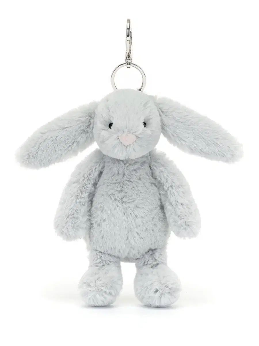JELLYCAT(ジェリーキャット) Bashful(バシュフル) シルバー バニー(バーニー) バッグチャーム キーホルダー (新品) 6,400円