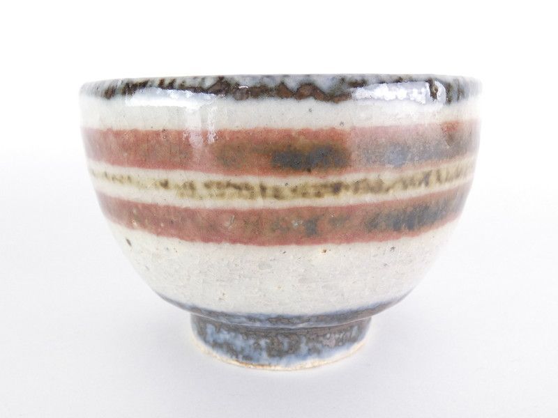河井武一「辰砂線引組茶碗」共箱 保証品 茶道具 /K(K-4) - メルカリ