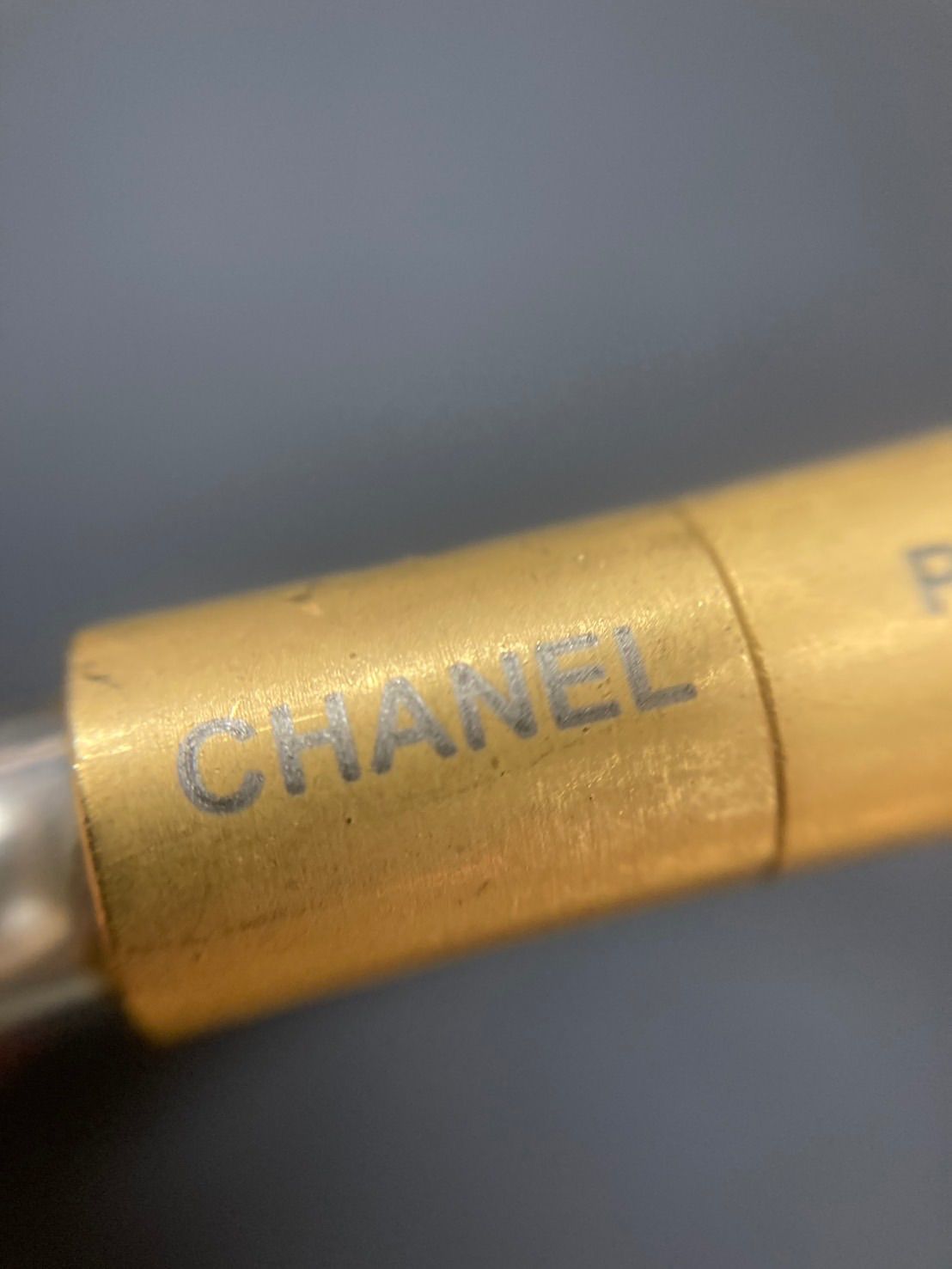 CHANEL シャネル 00S ヴィンテージ クリアチューブ フェイクパール