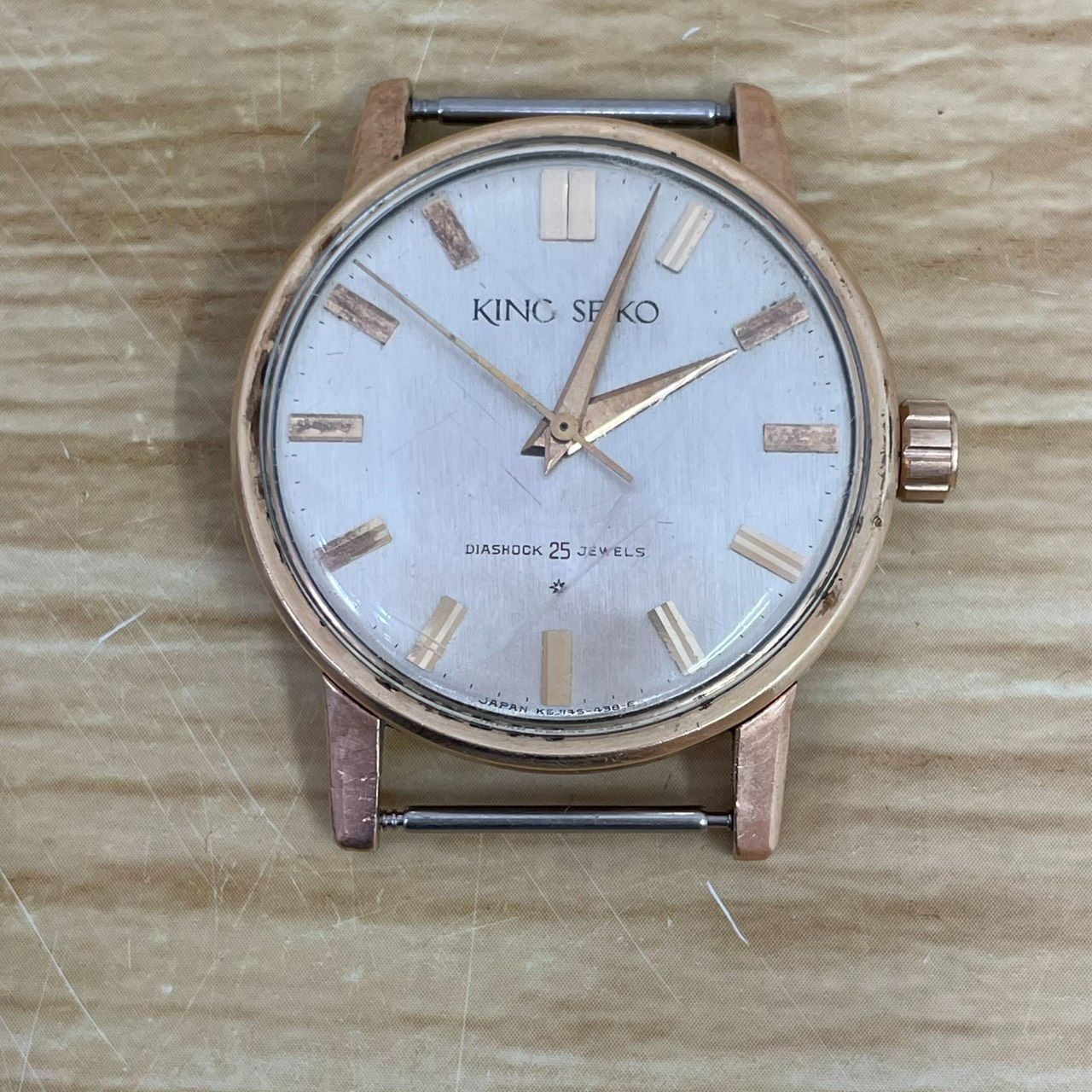 ■キングセイコー KING SEIKO 25石 ゴールド 手巻き 機械式 腕時計 稼働品 A26-2476