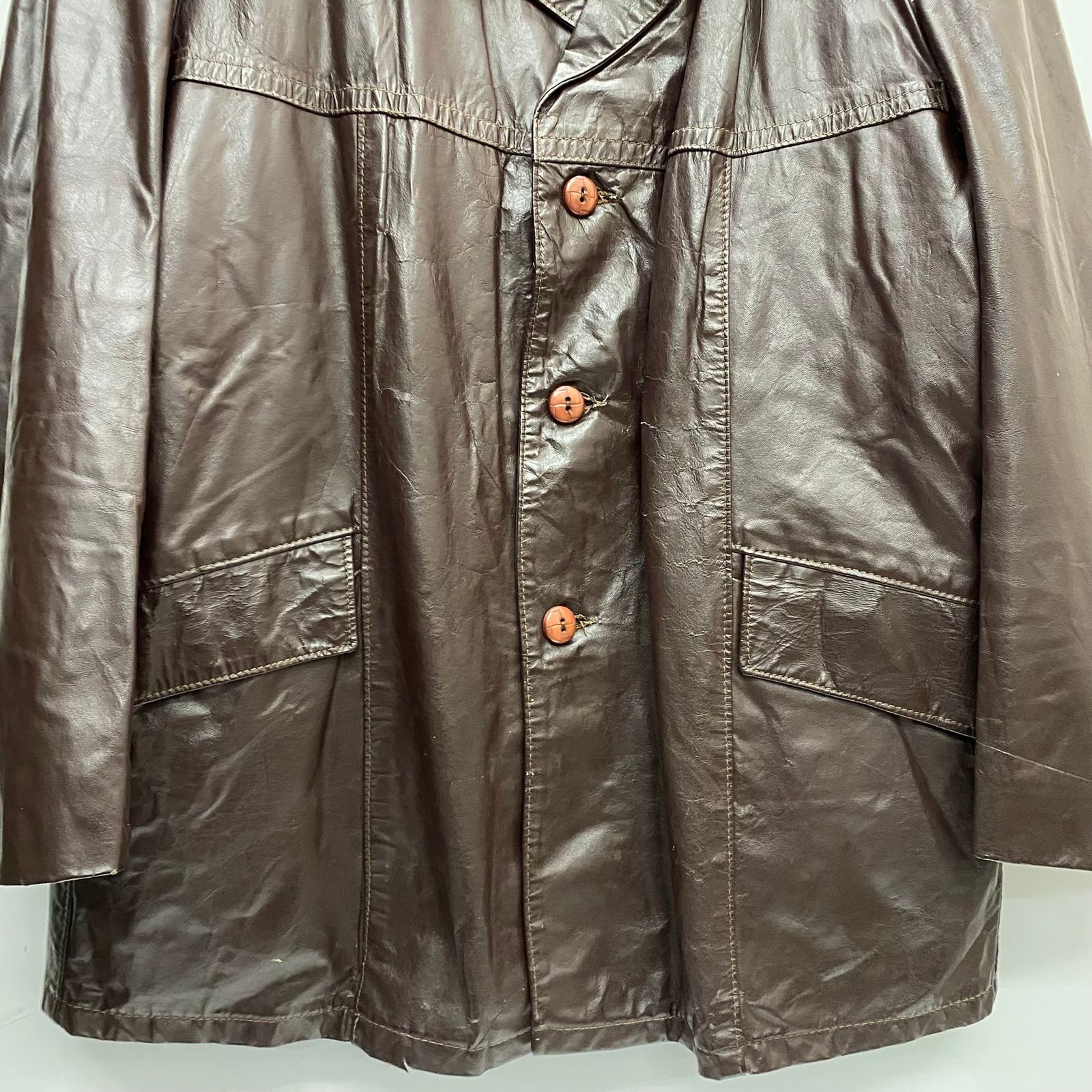 シアーズ Sears 80's The Leather Shop レザー カーコート ジャケット