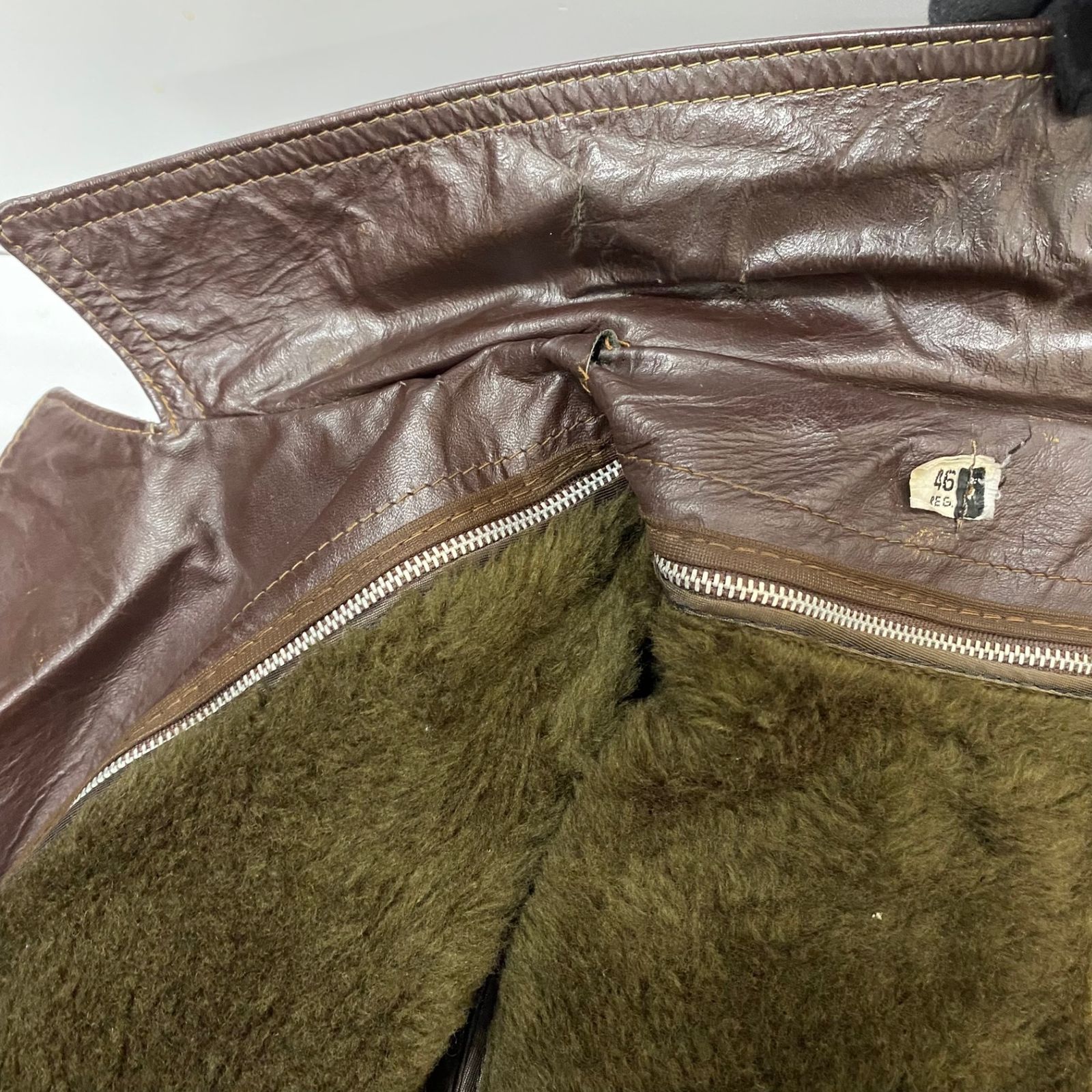 シアーズ Sears 80's The Leather Shop レザー カーコート ジャケット