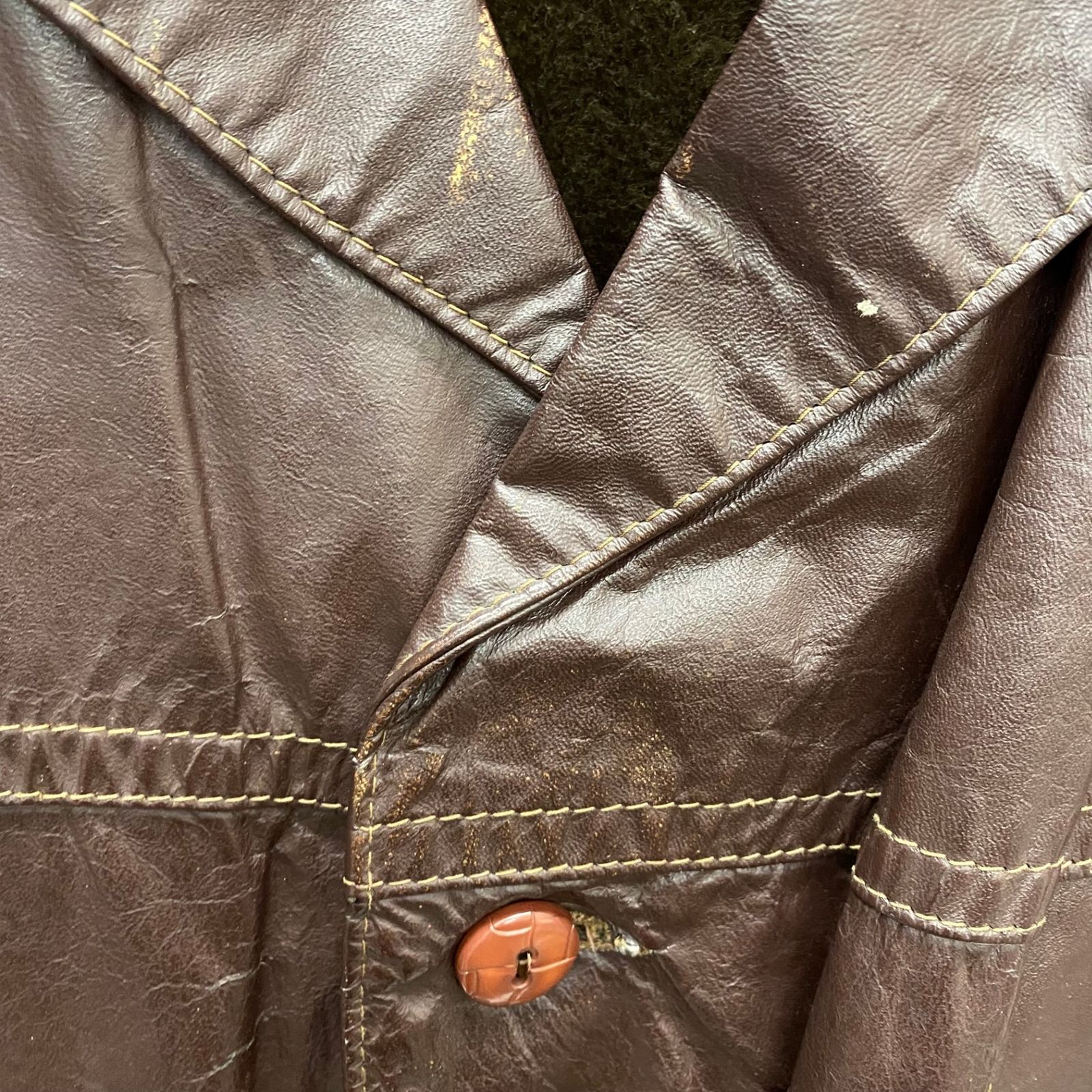 シアーズ Sears 80's The Leather Shop レザー カーコート ジャケット
