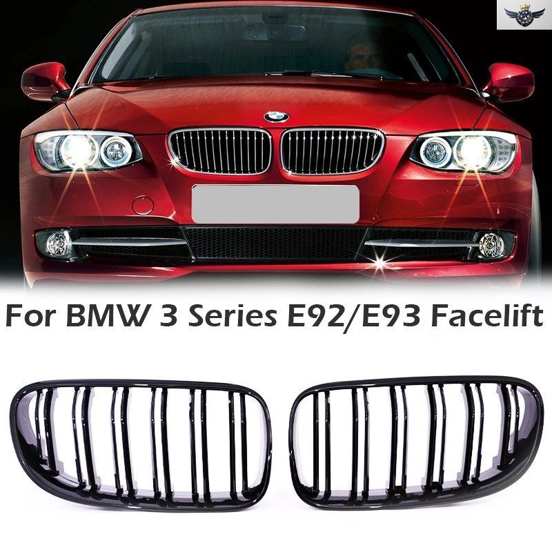 BMW 3シリーズ E92 E93 LCI 2010 2011 2012 2013 320i 330i 335用 カーボンMカラーキドニーグリル パフォーマンスレーシングクロームABSグ 10,280円