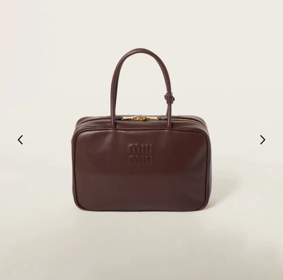 (新品) MIU MIU ミュウミュウ ボバッグ ブラウン large