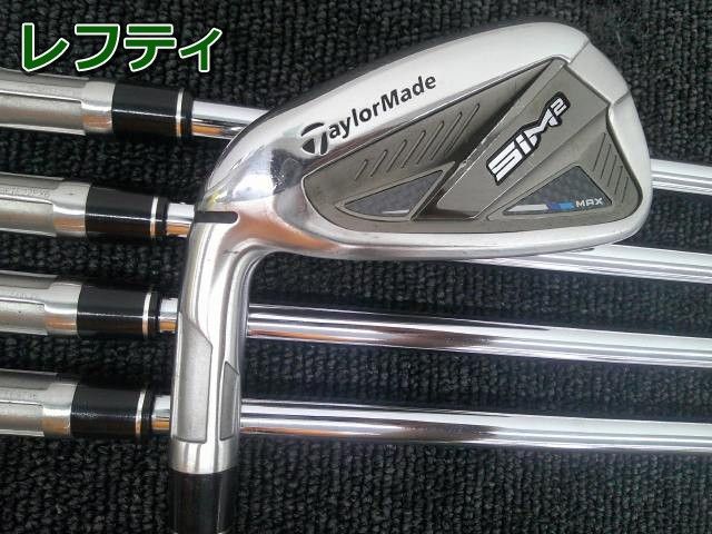 中古 レフティーアイアンセット テーラーメイド SIM2 MAX/KBS MAX MT85