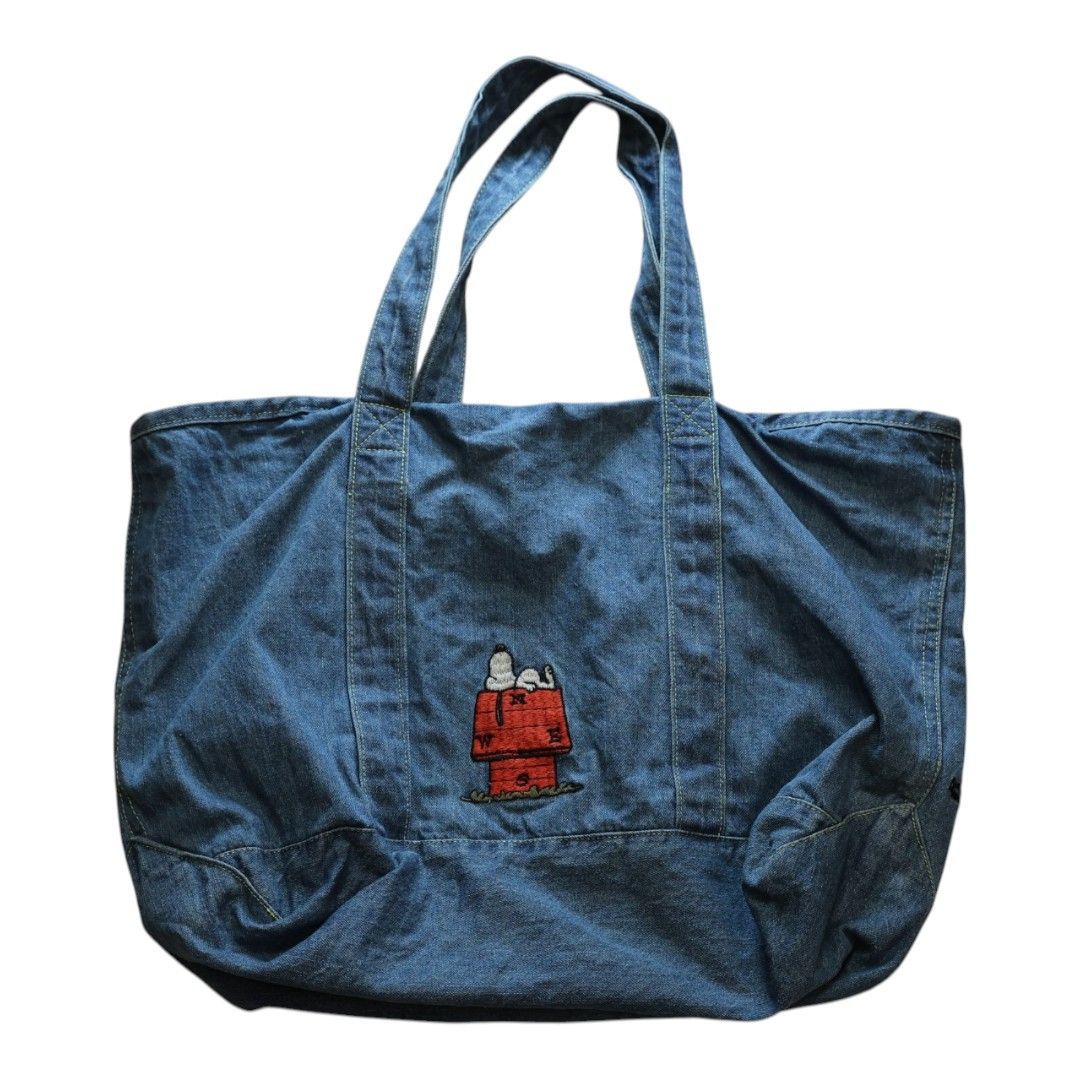 ROOTOTE PEANUTS スヌーピー デニム トートバッグ キャンプ柄 - メルカリ
