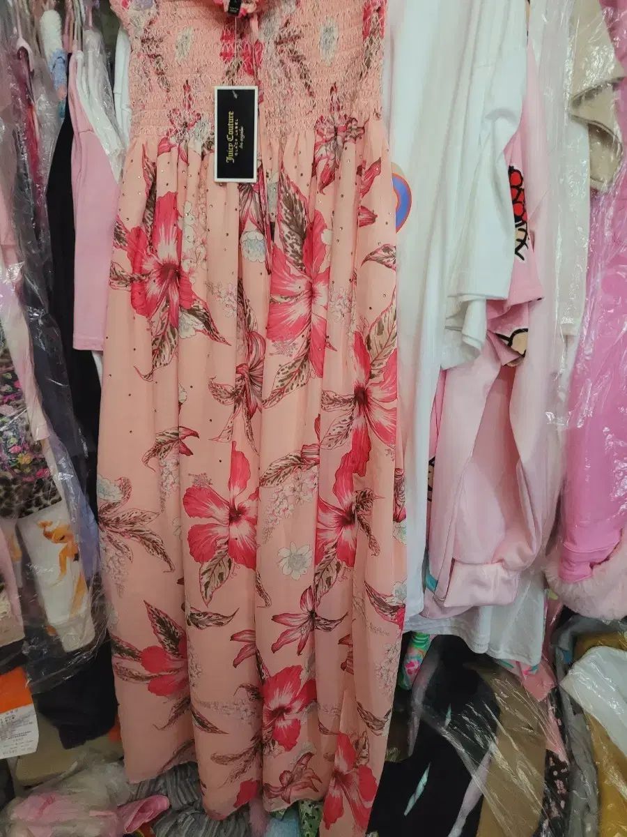 JUICY COUTURE ジューシークチュール フローラル パータン ロング ONE PIECE S
