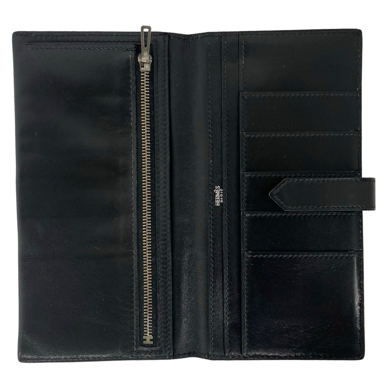 極 美品 希少品 □F 刻印 HERMES エルメス ベアン ボックスカーフ 長