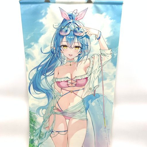 中古品】ホロライブ 雪花ラミィ 等身大タペストリー c104/Rin☆Yuu