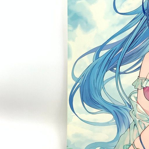 中古品】ホロライブ 雪花ラミィ 等身大タペストリー c104/Rin☆Yuu