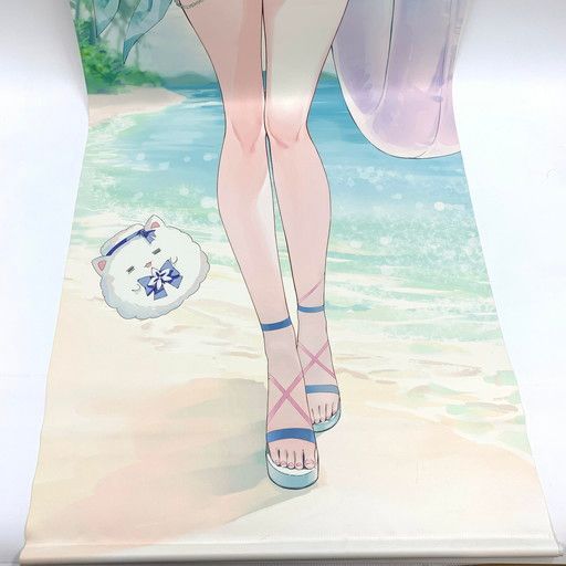 中古品】ホロライブ 雪花ラミィ 等身大タペストリー c104/Rin☆Yuu