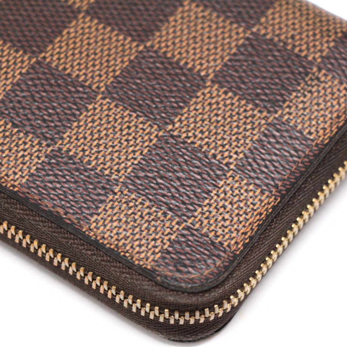 【極美品】ルイヴィトン　ジッピーパース　ダミエエベヌ　ケース　茶色 Louis Vuitton ルイヴィトン ジッピーコインパース コインケース