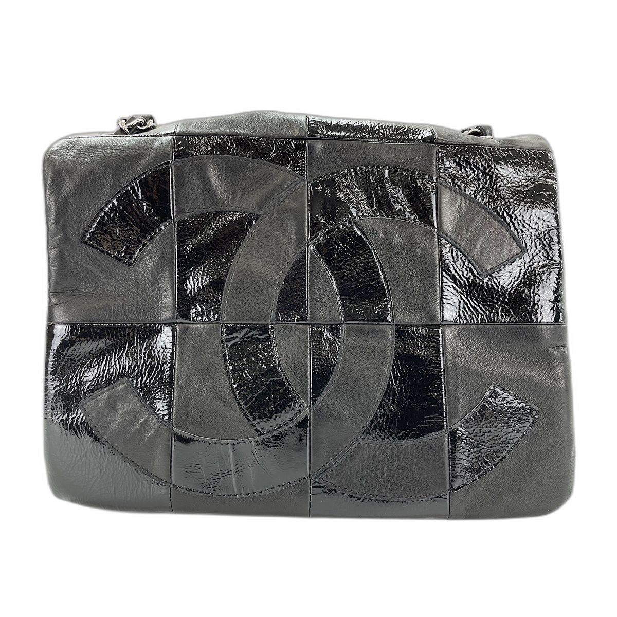 CHANEL シャネル ショルダーバッグ ラムスキン パッチワーク ココマーク【中古】