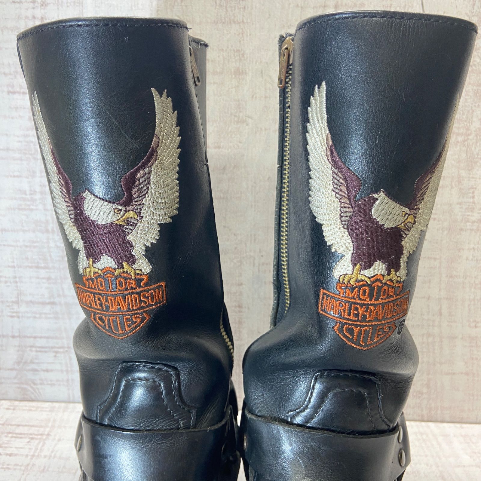 HARLEY DAVIDSON ハーレーダビッドソン リングブーツ 約24.5cm メンズ