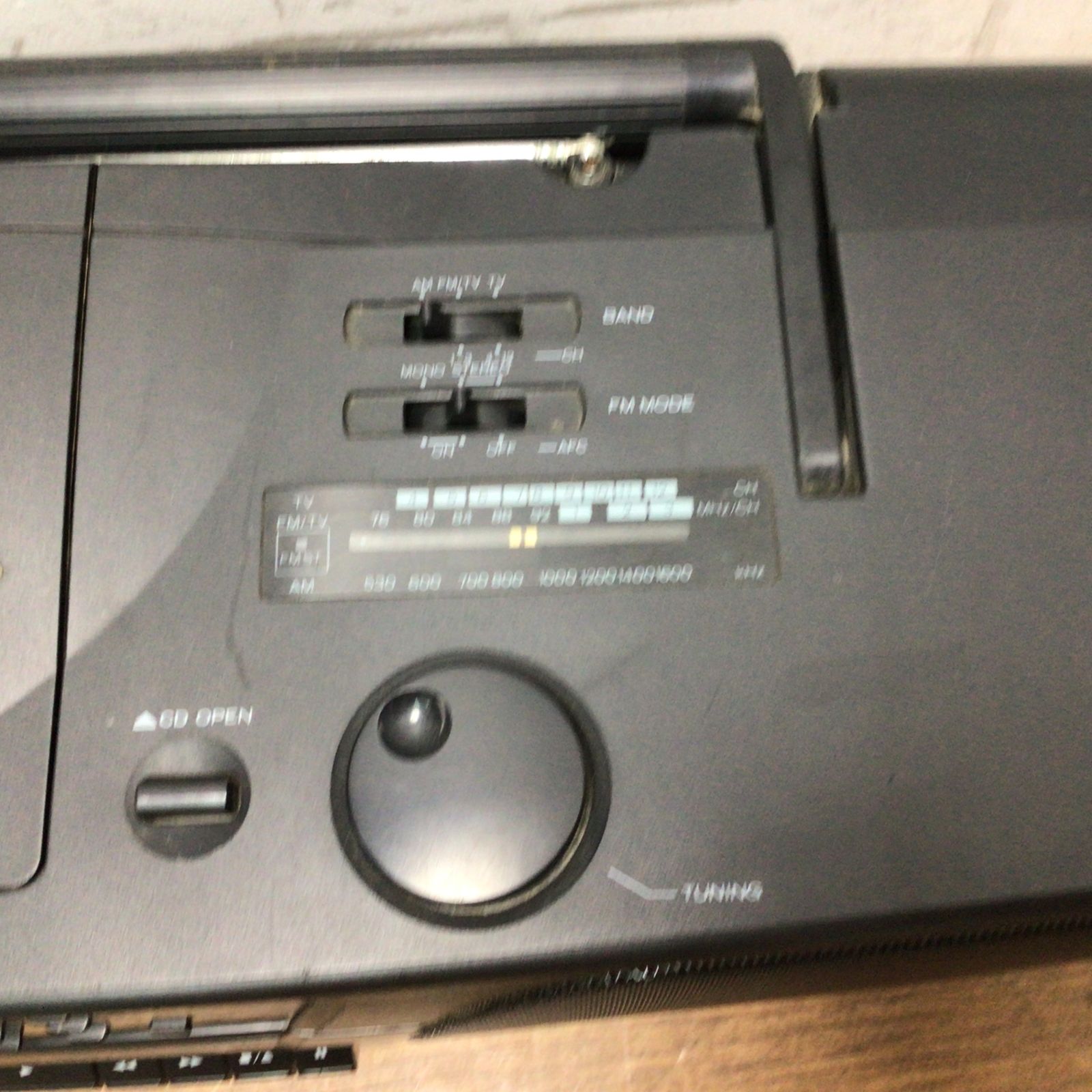 7165 【ジャンク】HITACHI 日立 CX-20W CDラジカセ ダブルカセット AM