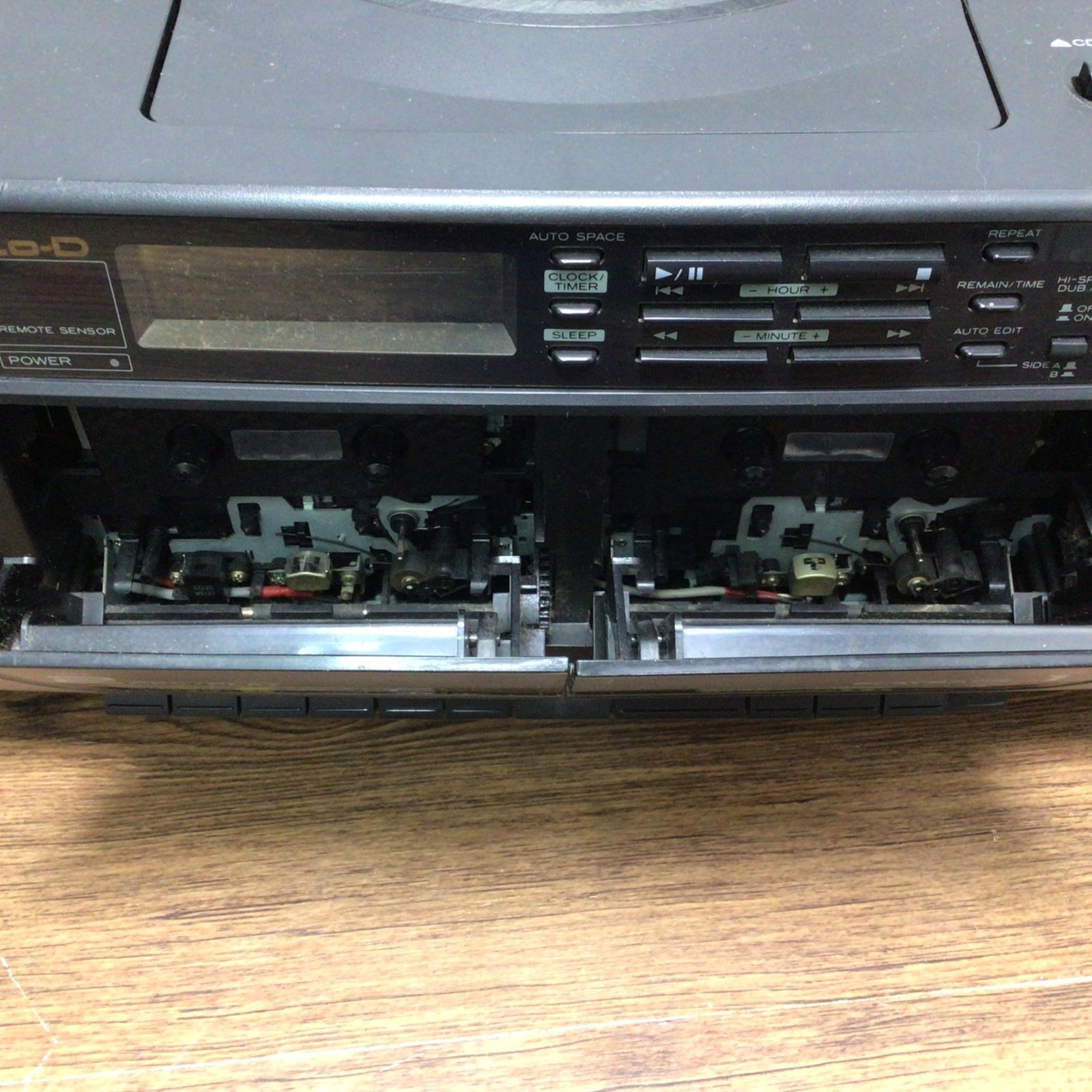 7165 【ジャンク】HITACHI 日立 CX-20W CDラジカセ ダブルカセット AM