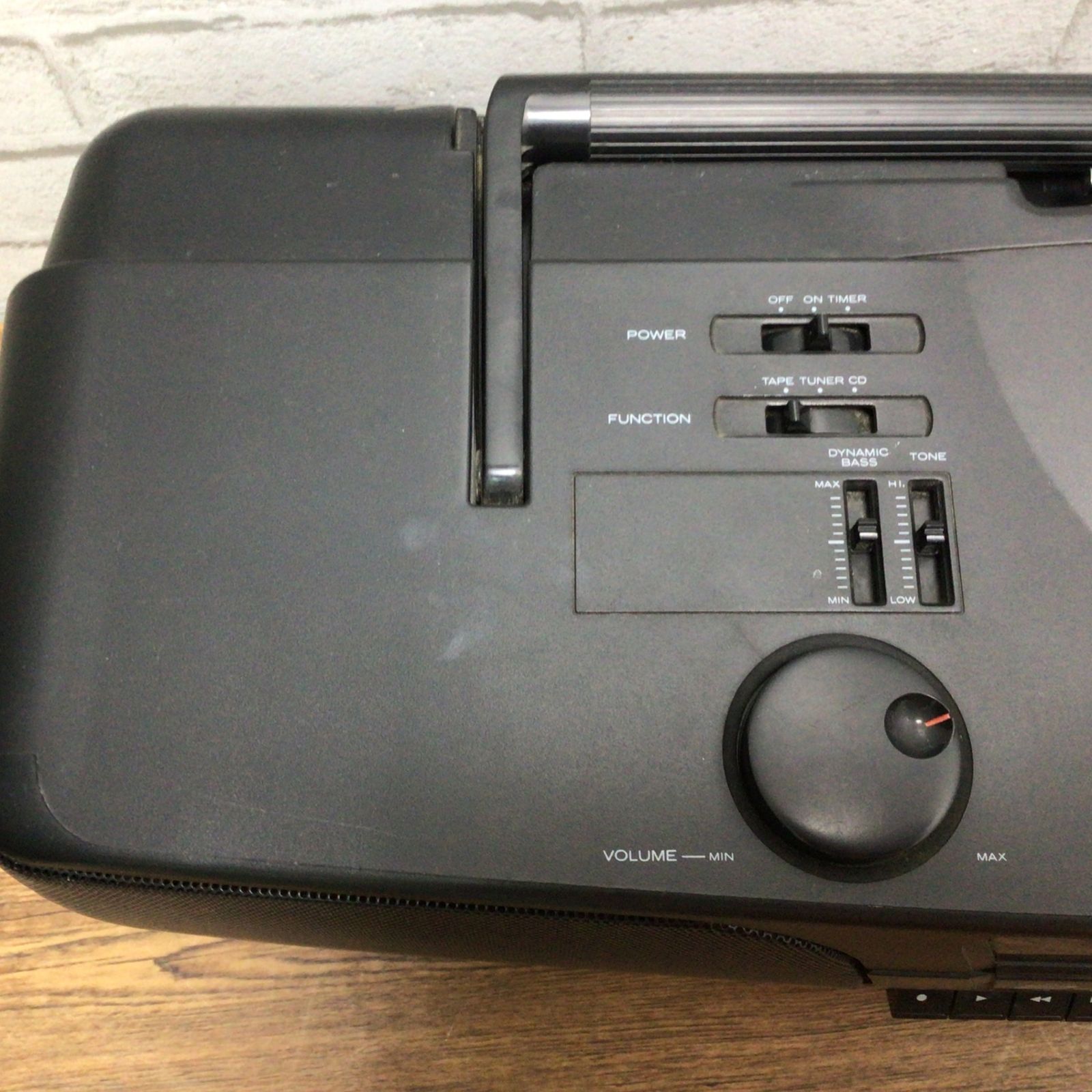 ラジカセ　カメラ等　ジャンク品 7165 【ジャンク】HITACHI 日立 CX-20W CDラジカセ ダブルカセット AM