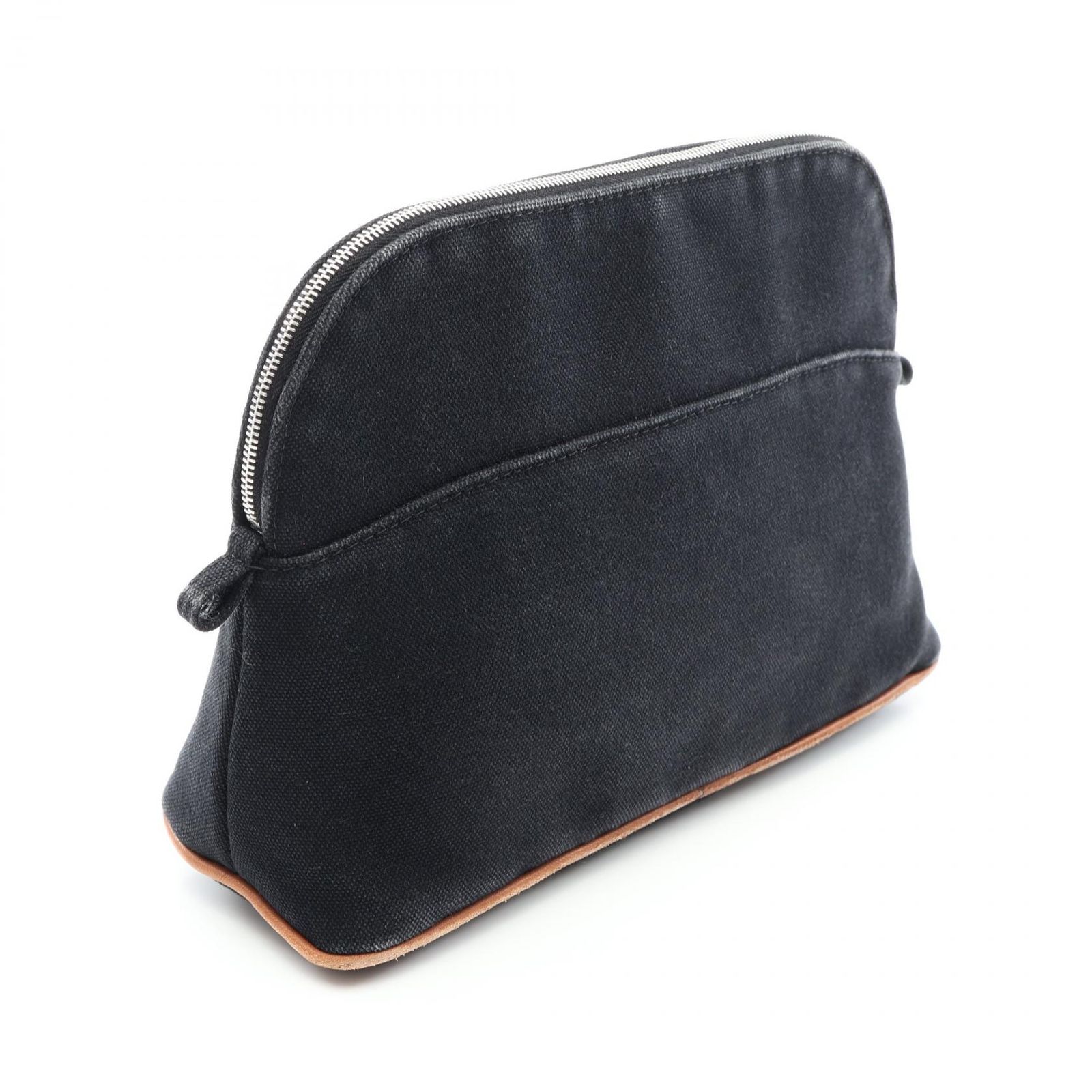 エルメス HERMES ポーチ ボリードポーチMM ブラック キャンバス レザー