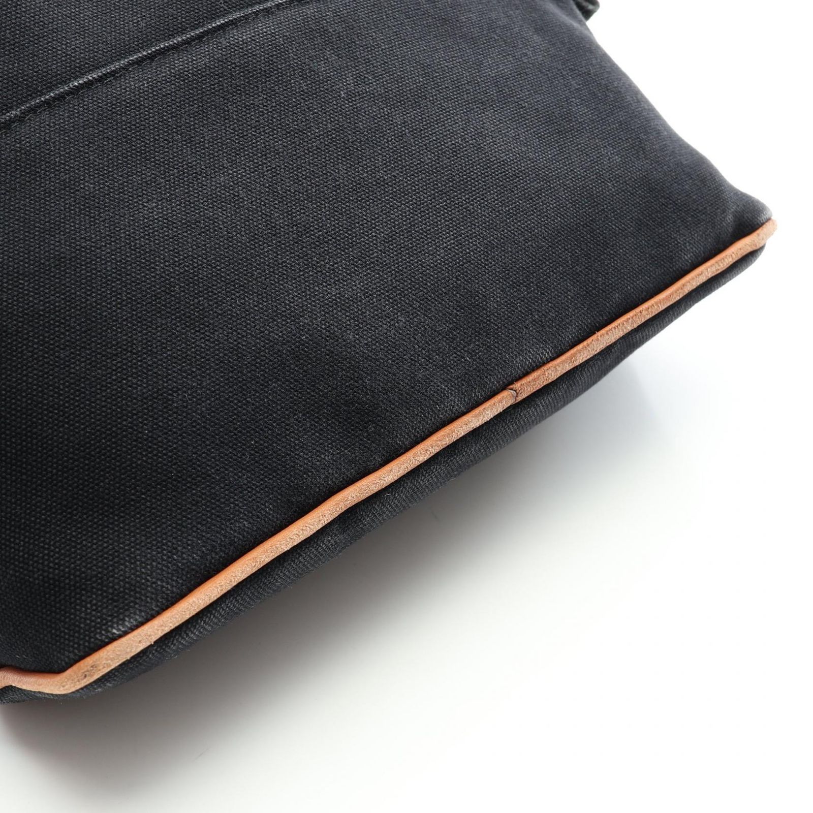 エルメス HERMES ポーチ ボリードポーチMM ブラック キャンバス レザー