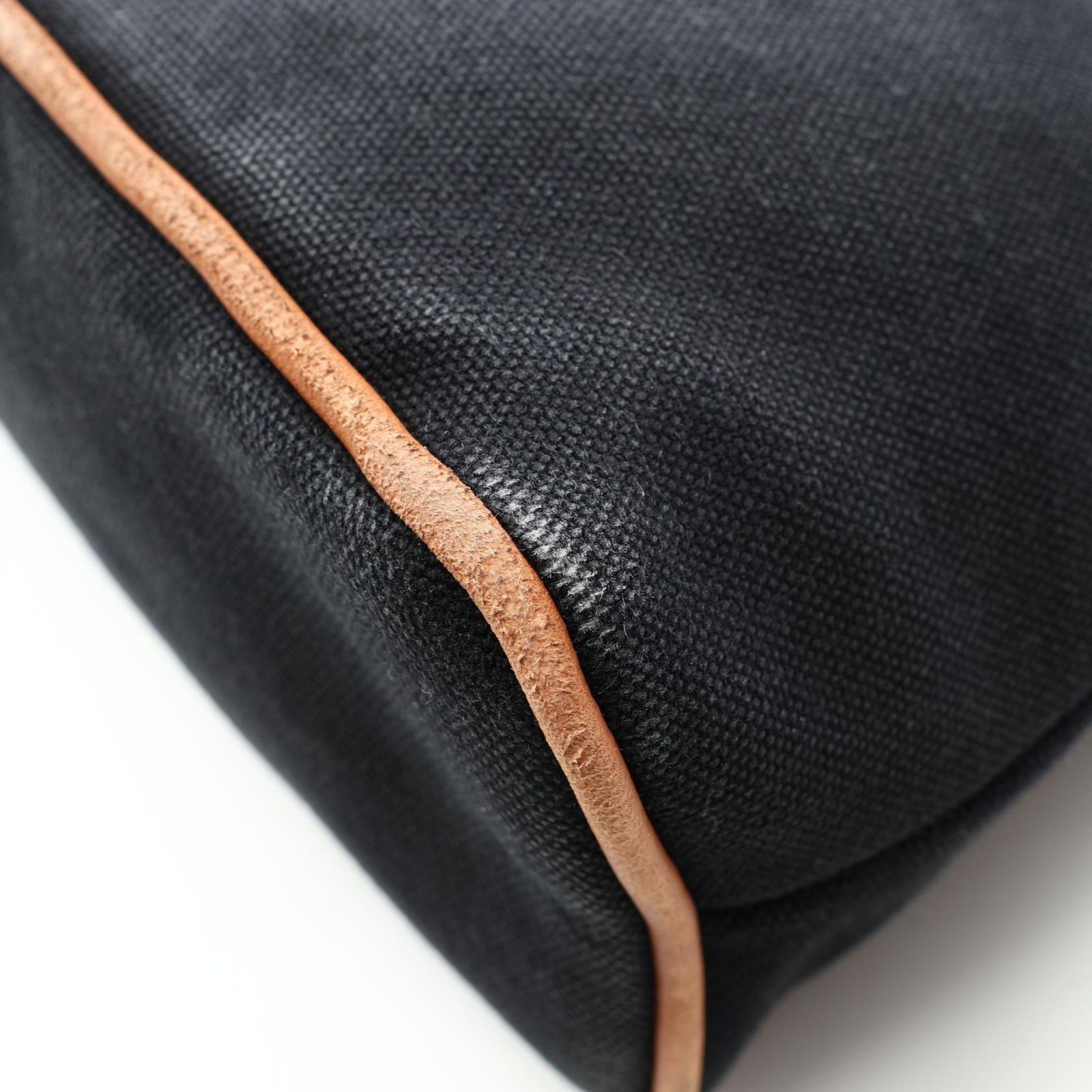 【美品✨】HERMES ボリード ポーチ キャンバス 黒 エルメス HERMES ポーチ ボリードポーチMM ブラック キャンバス レザー