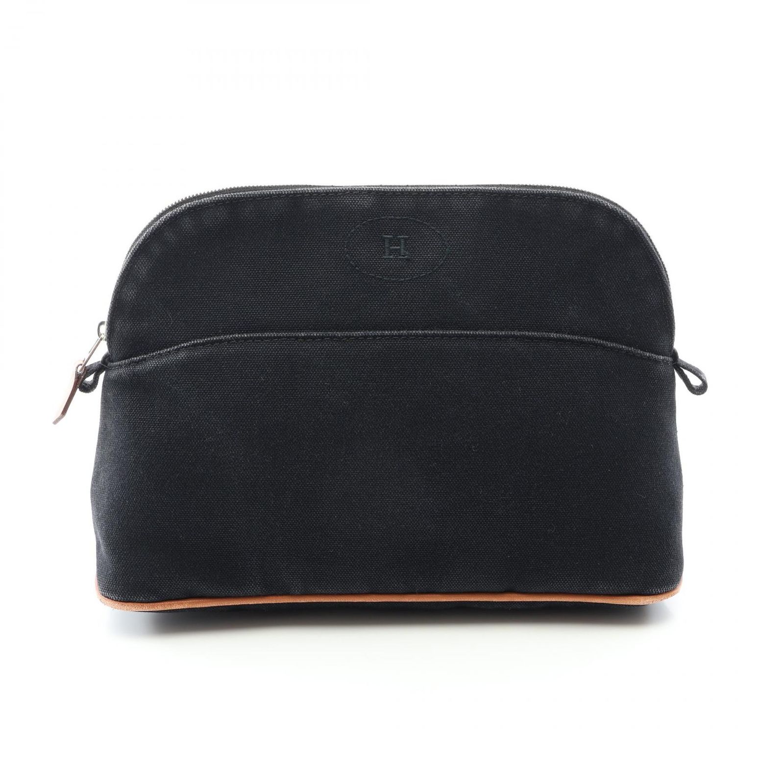 HERMES エルメス ボリードポーチMM ブラック レザー ポーチ 保存袋付 エルメス HERMES ポーチ ボリードポーチMM ブラック キャンバス レザー