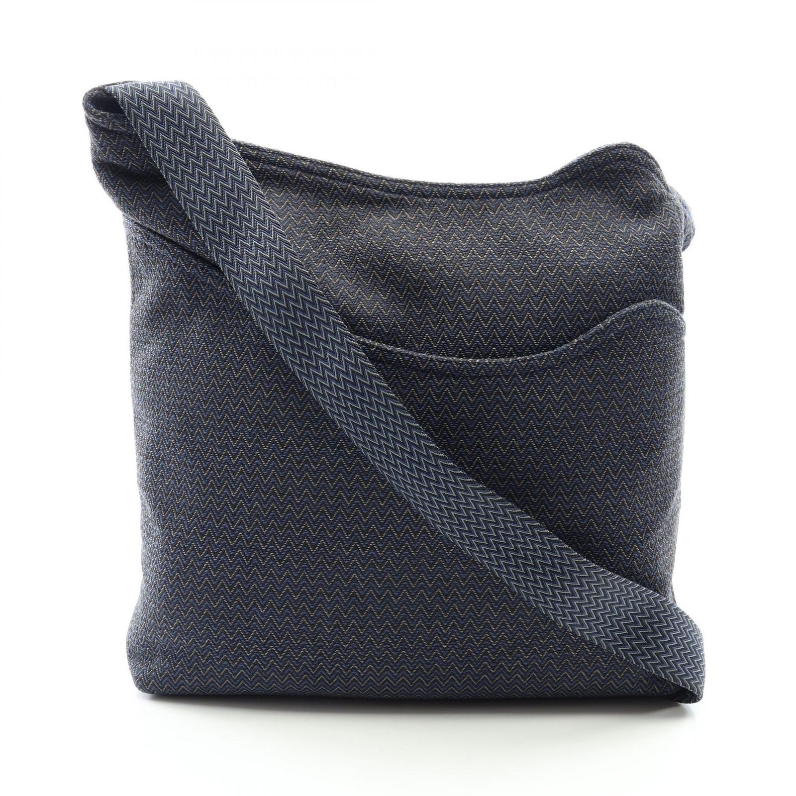 エルメス HERMES ショルダーバッグ サックドパンサージュ ネイビー系 キャンバス サックデ・パンサージュ レディース Used A