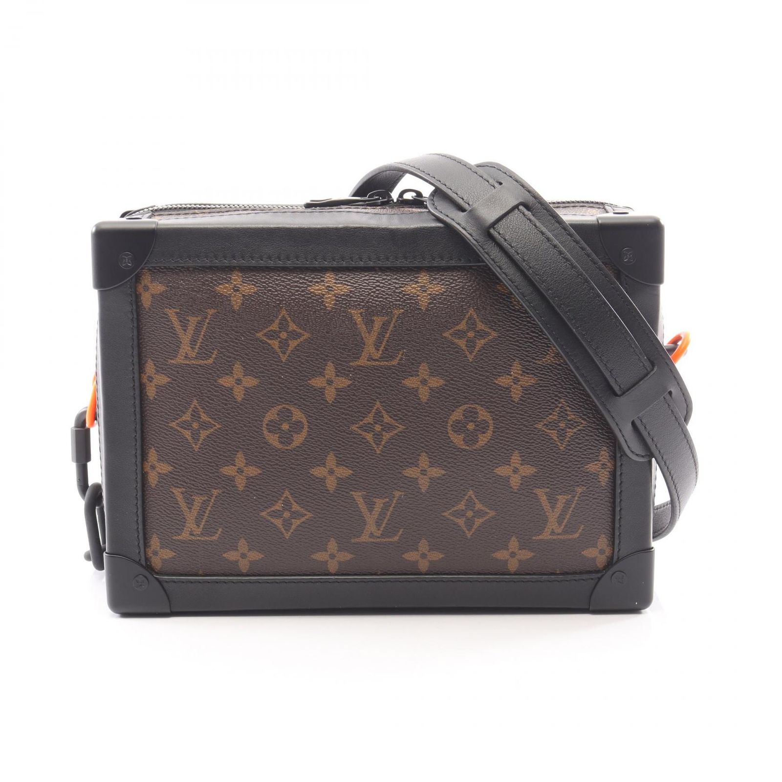 ルイ・ヴィトン LOUIS VUITTON ショルダーバッグ ソフトトランク M44427 PVCコーティングキャンバス レザー ソフトトランク メンズ Used A