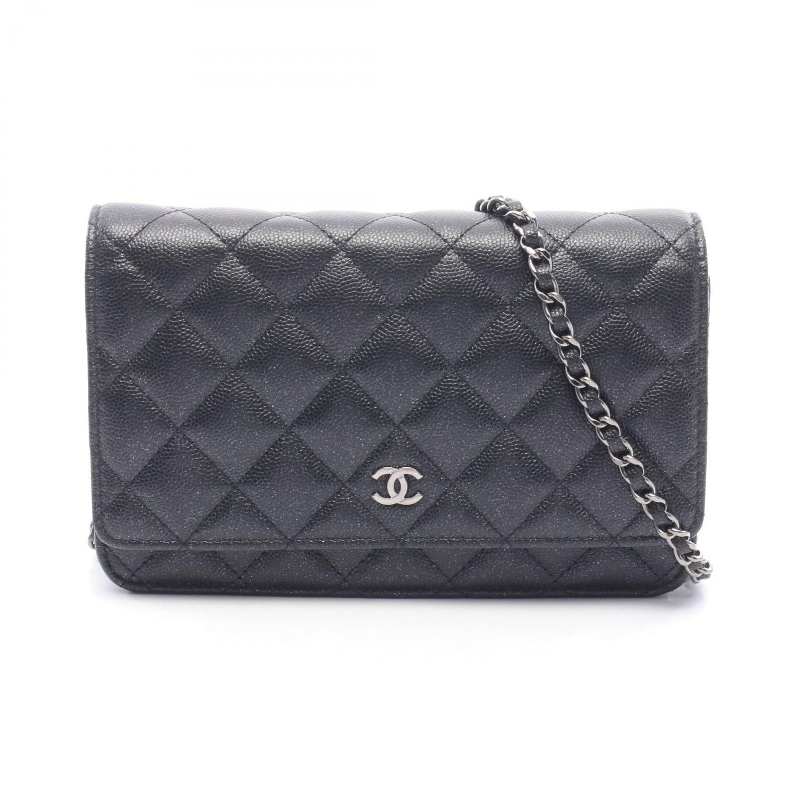シャネル CHANEL ショルダーバッグ マトラッセ AP0250 ブラック キャビアスキン(グレインドカーフ) マトラッセ チェーンウォレット レディース Used A
