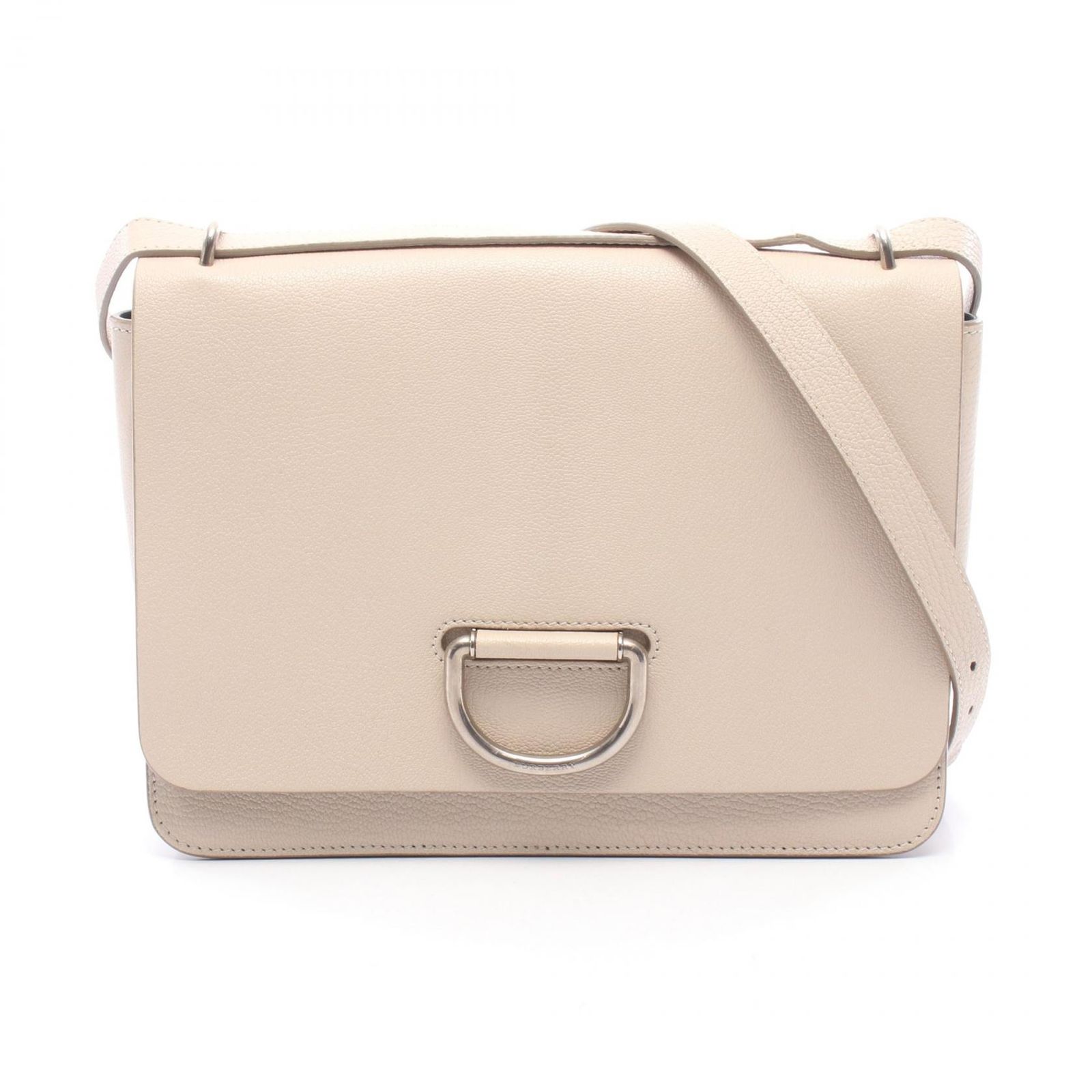 バーバリー BURBERRY ショルダーバッグ Dリング アイボリー レザー Dリング ショルダーバッグ レディース Used B