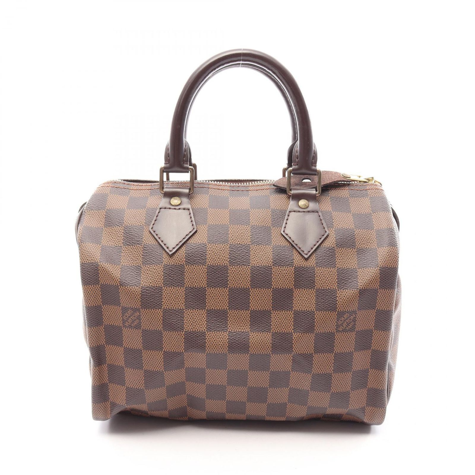 ルイ・ヴィトン LOUIS VUITTON ハンドバッグ スピーディ25 ダミエエベヌ N41532 PVCコーティングキャンバス レザー スピーディ25 レディース Used A