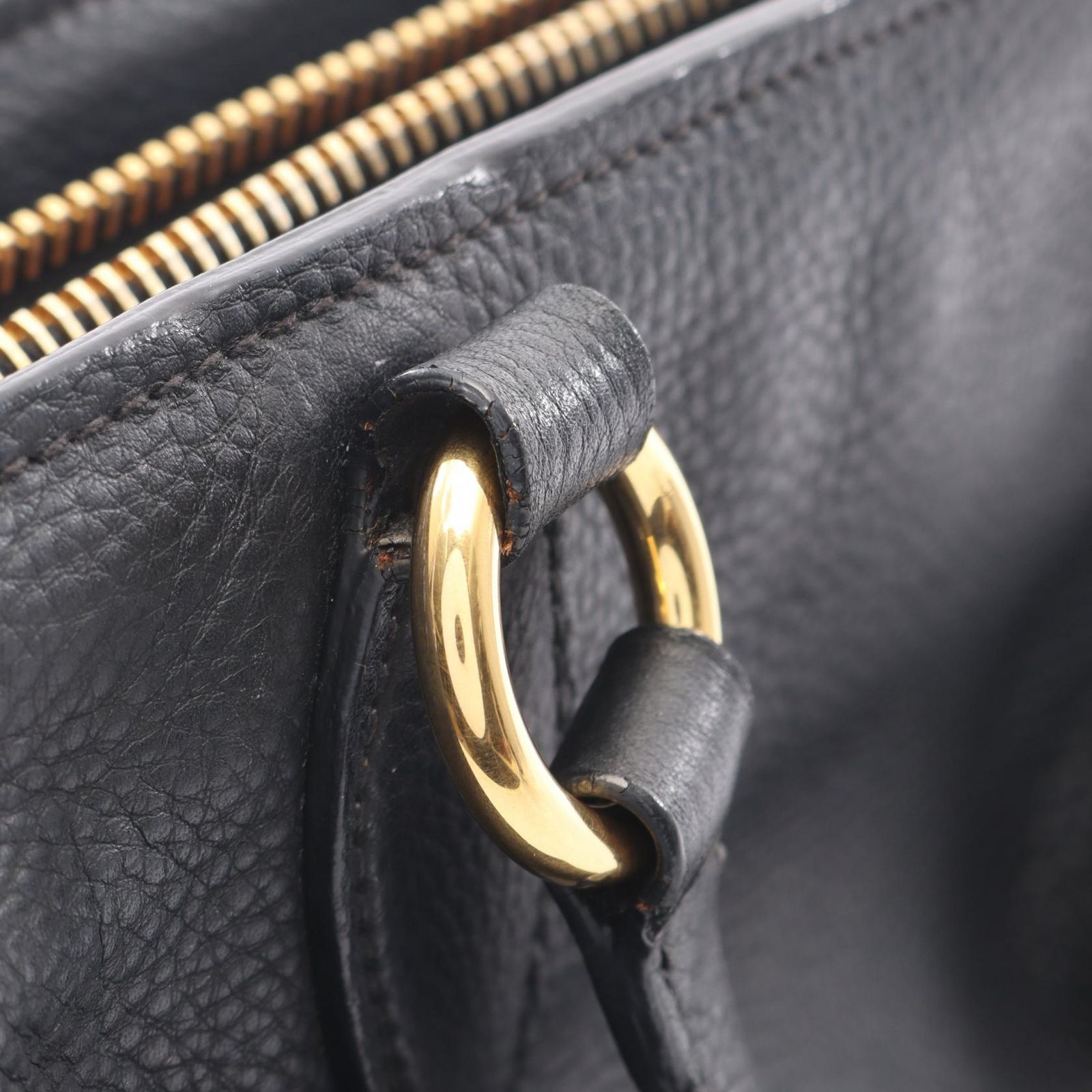 ミュウ ミュウ Miu Miu ハンドバッグ トートバッグ ブラック レザー