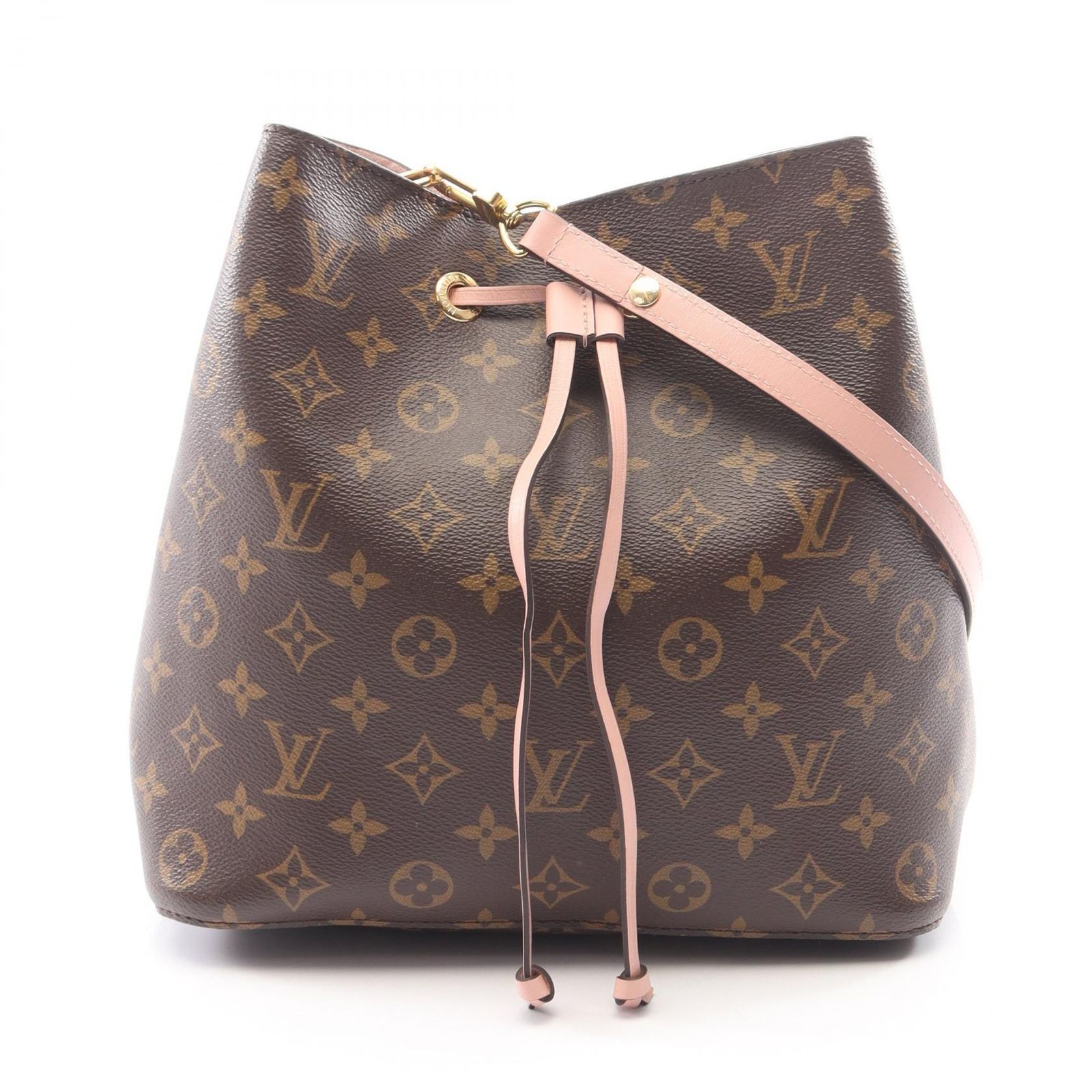 ルイ・ヴィトン LOUIS VUITTON ショルダーバッグ ネオノエ モノグラム ローズプードル M44022 ローズプードル PVCコーティングキャンバス レザー ネオノエ レディース