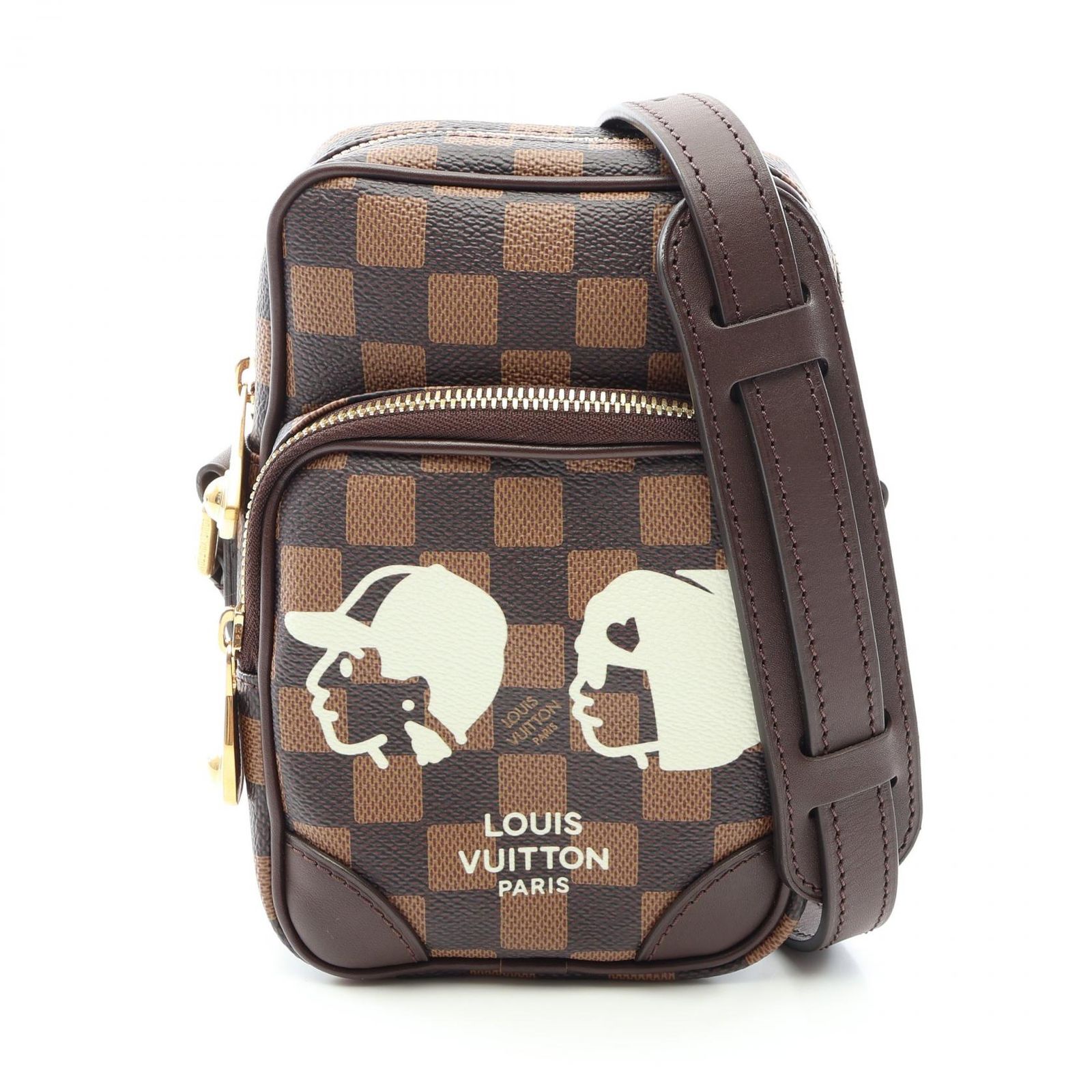 ルイ・ヴィトン LOUIS VUITTON ショルダーバッグ LOUIS VUITTON × NIGO アマゾン ダミエフレンドシップ N40768 PVCコーティングキャンバス レザー LV×NIGO アマゾン レディース