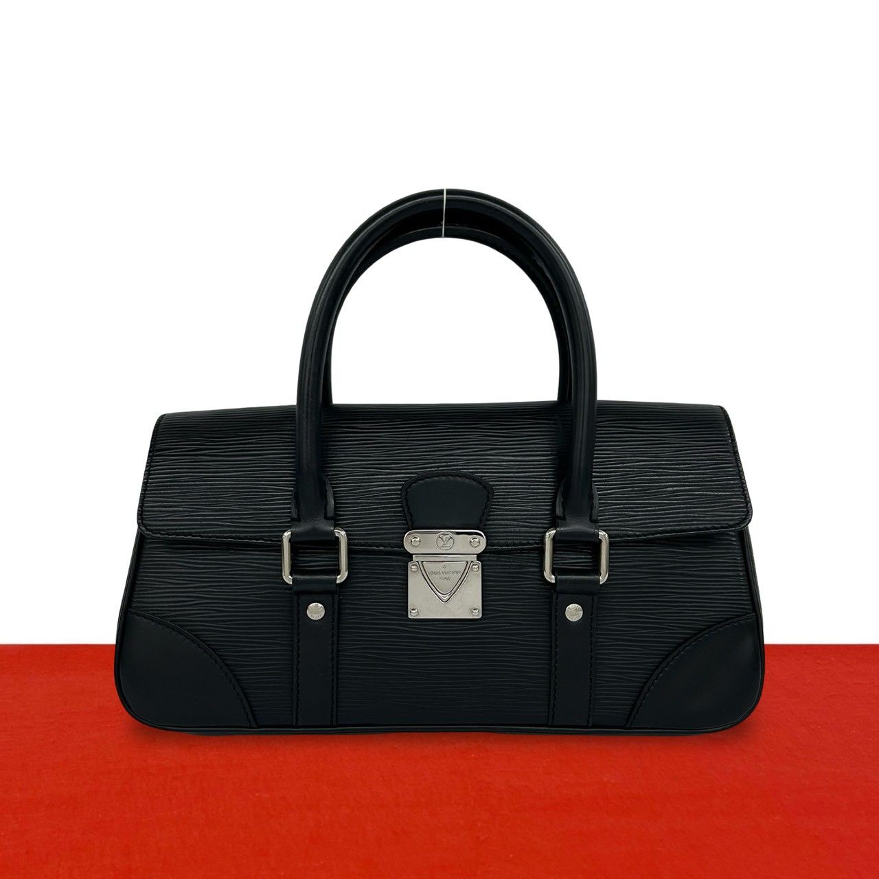 極 美品 LOUIS VUITTON ルイヴィトン セギュール PM エピ ロゴ 金具