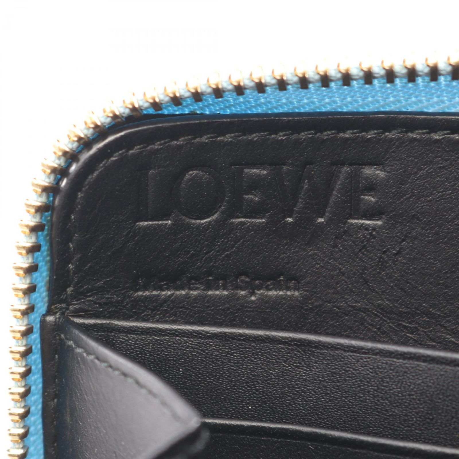 ロエベ LOEWE ラウンド長財布 リネン ジップ アラウンド ウォレット