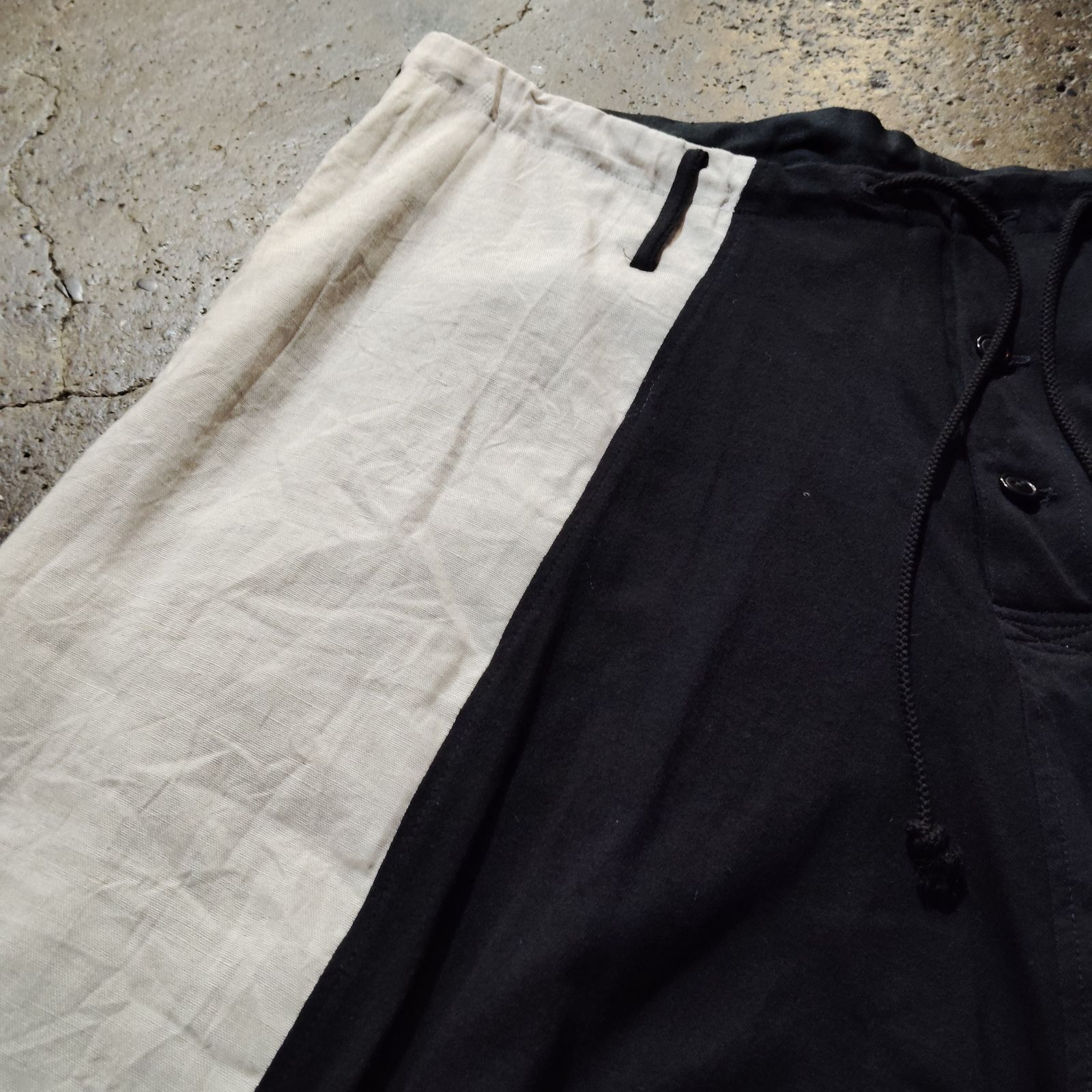 Y's リネン切替サルエルパンツ ワイズ YZ-P71-059 Yohji Yamamoto