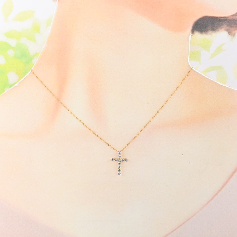 TIFFANY&Co. ティファニー ネックレス スモールクロス - メルカリ