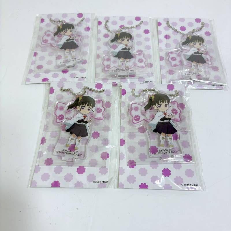 【新品未開封】ミルキー×鬼滅の刃 アクリルスタンド マスコット 栗花落カナヲ 5個セット 不二家 コラボ アクスタ つゆり かなを