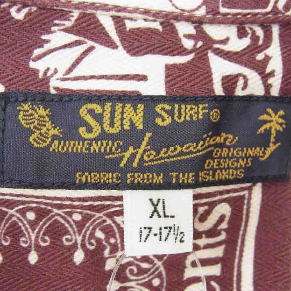 SUN SURF サンサーフ SS39096 COTTON HERRINGBONE OPEN SHIRT HAWAIIAN