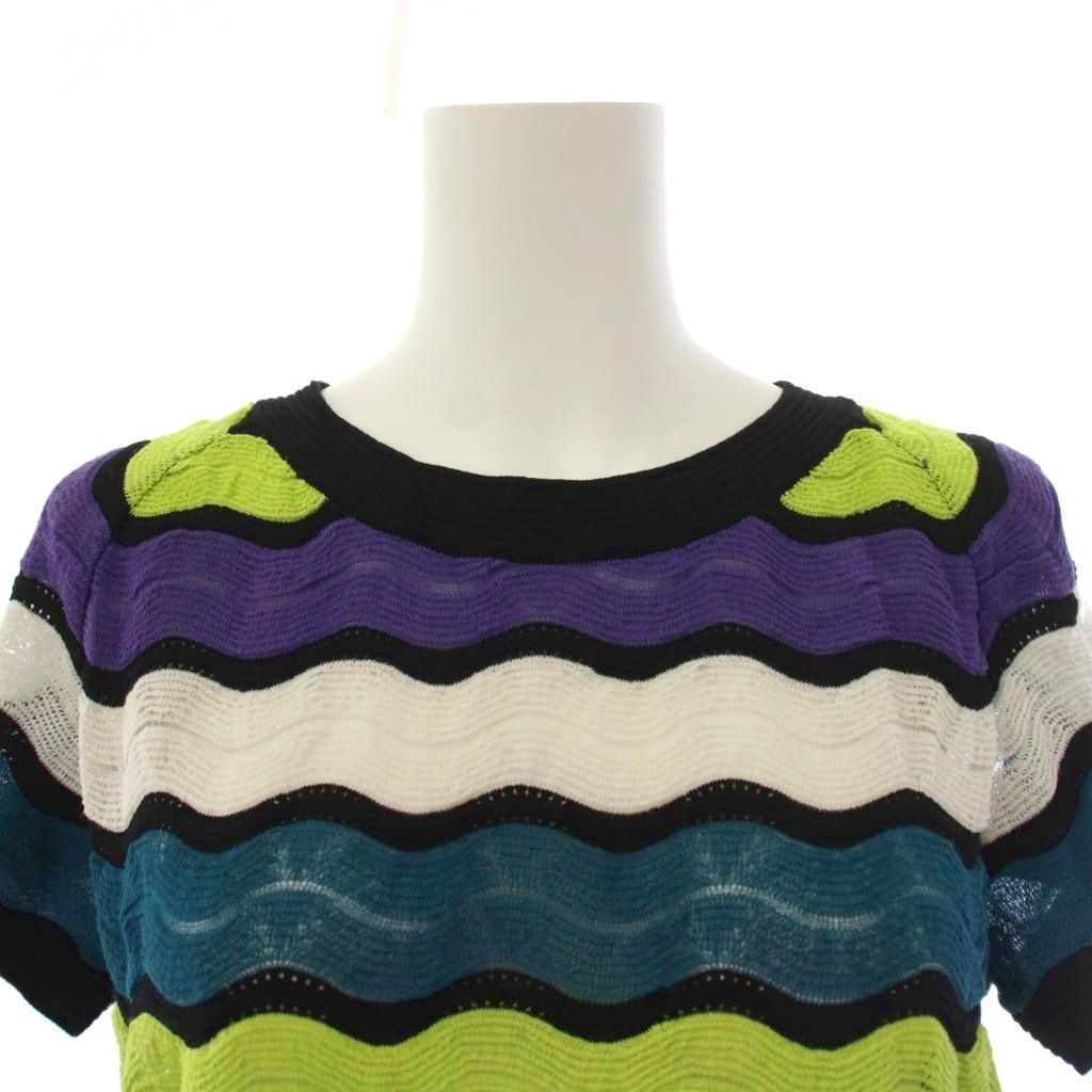 エムミッソーニ M MISSONI ニット カットソー 半袖 クルーネック