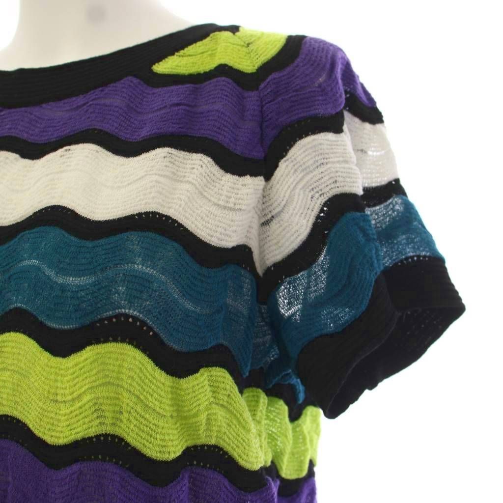 エムミッソーニ M MISSONI ニット カットソー 半袖 クルーネック