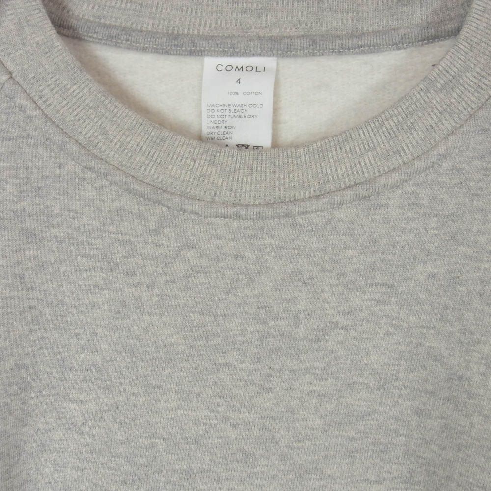 COMOLI コモリ 23AW Y03-05002 コットン吊裏毛クルーネック スウェット