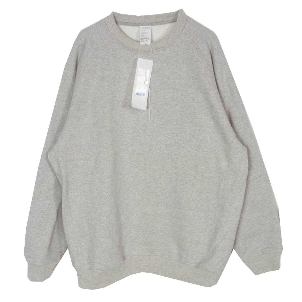 COMOLI コモリ 23AW Y03-05002 コットン吊裏毛クルーネック スウェット トレーナー グレー系 4【中古】 COMOLI コモリ 23AW Y03-05002 コットン吊裏毛クルーネック スウェット