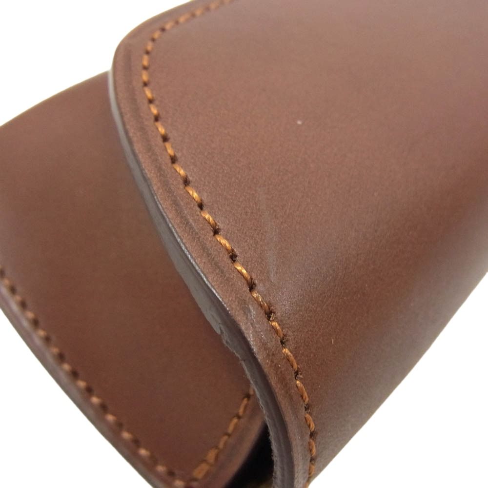 SOMES SADDLE ソメスサドル レザー メガネケース ブラウン系【美品