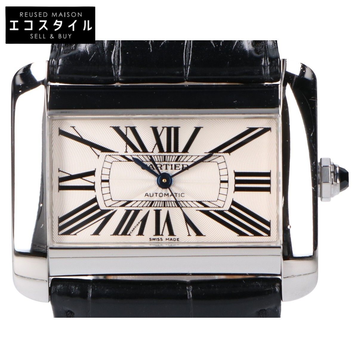 Cartier　カルティエ　仕上げ済み W6300755 SS×レザー タンクディヴァンLM AT　-
