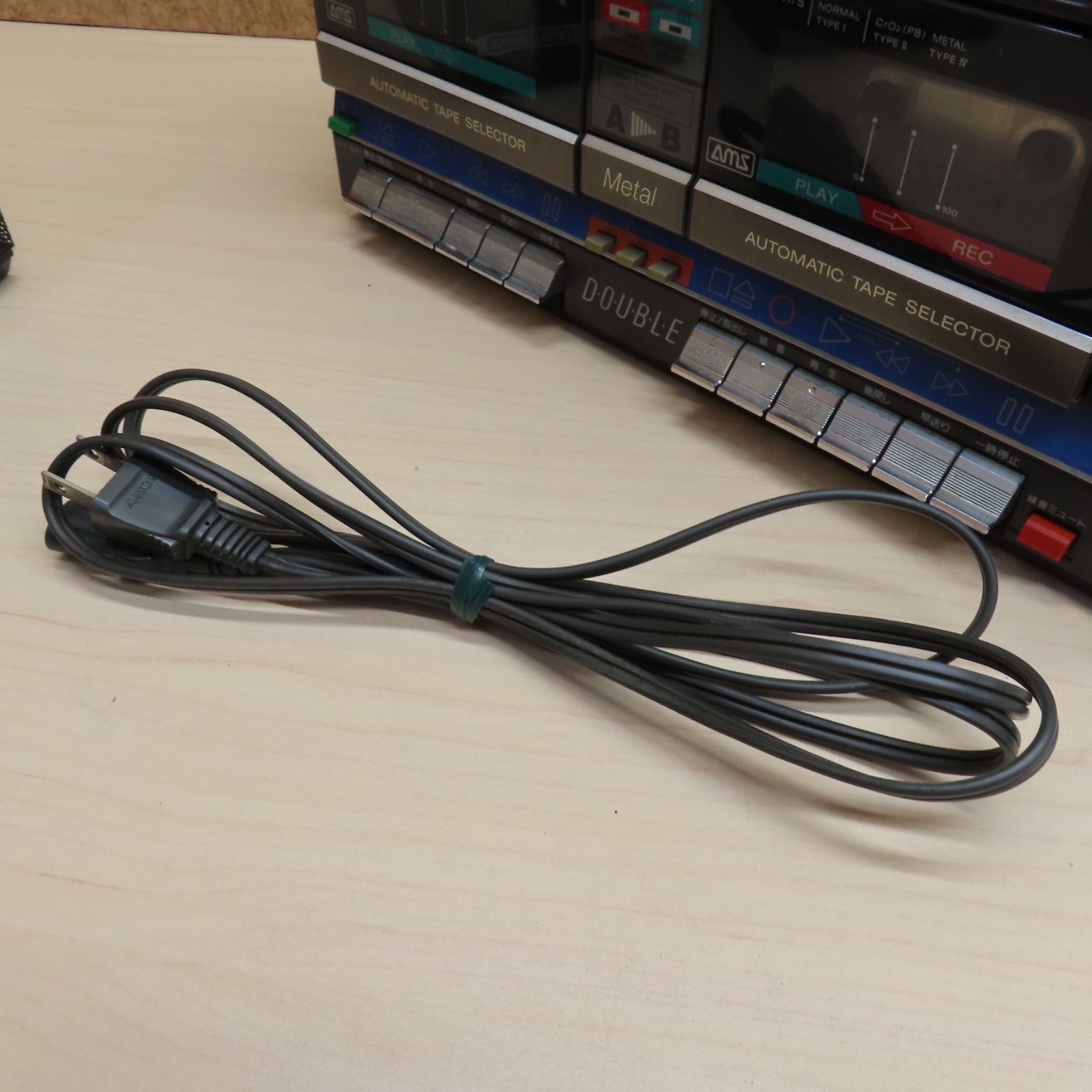 SONY ラジカセ CFS-W600 ブラック ダブルカセット 商品説明必読